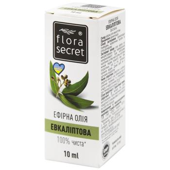 Масло эфирное Flora Secret эвкалиптовое 10мл - купить, цены на ULTRAMARKET - фото 1