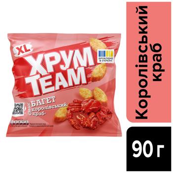 Сухарики Хрусteam Багет со вкусом королевского краба 100г - купить, цены на Grono - фото 3
