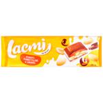 Шоколад молочний Roshen Lacmi з арахісом і карамельно-арахісовою начинкою 295г