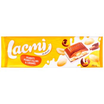 Шоколад молочний Roshen Lacmi з арахісом та карамельно-арахісовою начинкою 295г - купити, ціни на Grono - фото 3