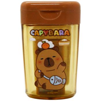 Точилка Капибара с контейнером в ассортименте - купить, цены на - фото 3