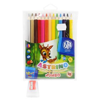 Astra Astrino Color Pencils with Sharpener 12 colors - buy, prices for MegaMarket - photo 2