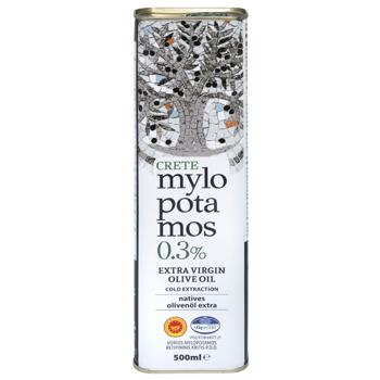 Олія оливкова Mylopotamos Extra Virgin 0,3% 0,5л - купити, ціни на КОСМОС - фото 1