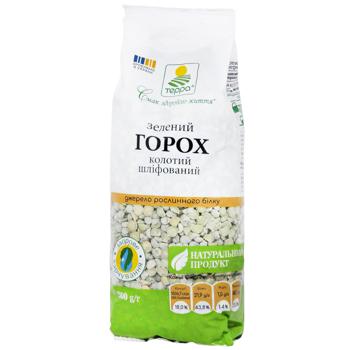 Горох зеленый Терра колотый шлифованный 500г - купить, цены на КОСМОС - фото 1