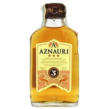 Бренді Aznauri 3 роки 40% 100мл - купити, ціни на Чудо Маркет - фото 3