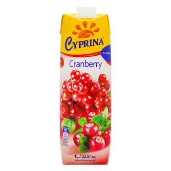 Cyprina Cranberry Juice Drink 1l - buy, prices for - photo 3