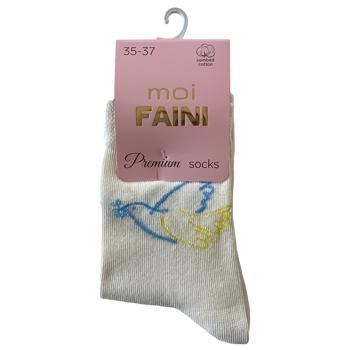 Moi Faini Dove of Peace Women's Milk Socks Size 35-37 Moi Faini Dove of Peace Women's Milk Socks Size 35-37 - buy, prices for - photo 1