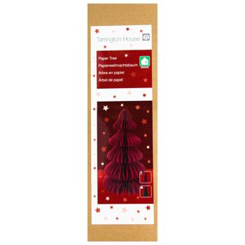 Tarrington House Red Paper Christmas Tree 35cm