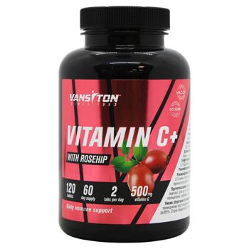 Vansiton Natural Supplement Vitamin C Complex with Rose Hips 120 tablets - buy, prices for MegaMarket - photo 1