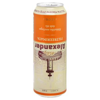 Пиво A. Le Coq Alexander Unfiltered світле нефільтроване 5% 0.568л - купити, ціни на МегаМаркет - фото 1