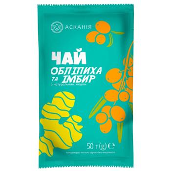 Чай концентрированный Аскания Облепиха и имбирь с медом 50г - купить, цены на NOVUS - фото 1