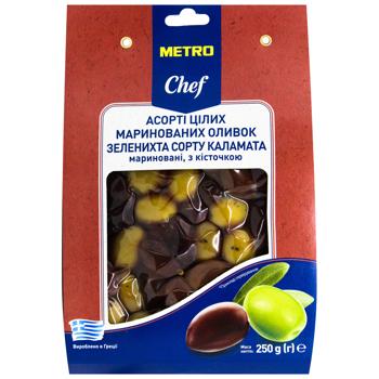 Оливки Metro Chef мікс мариновані 250г - купити, ціни на METRO - фото 1