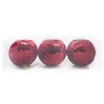 Red Christmas Balls 8cm 3pcs