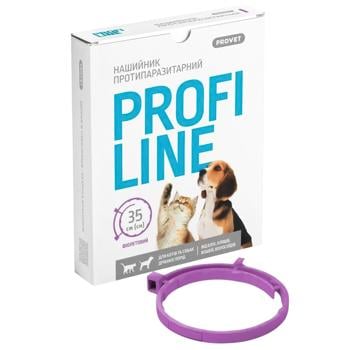 ProVET Profiline Collar for Cats and Dogs Against External Parasites 35cm Purple