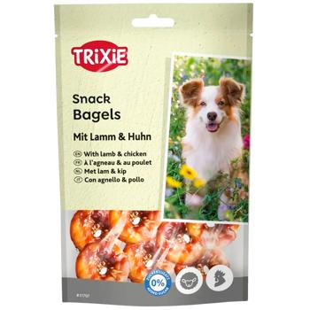 Trixie Premio Lamb Chicken Bagles Dog Snack with Chicken and Lamb 100g