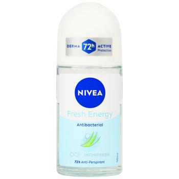 Антиперспірант кульковий Nivea Fresh Energy 50мл - купити, ціни на КОСМОС - фото 1