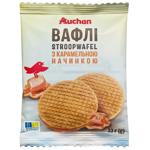 Вафли Auchan Stroopwafel с карамельной начинкой 33г