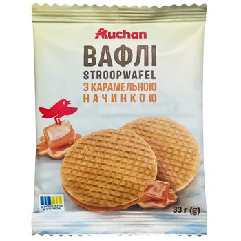 waffles auchan caramel 33g Ukraine