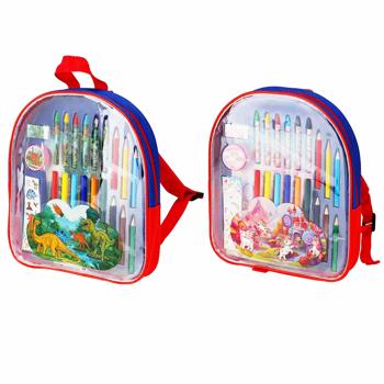 Набор канцелярских принадлежностей в рюкзаке - купить, цены на КОСМОС - фото 1