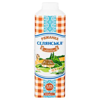 Ряженка Селянська 4% 950г