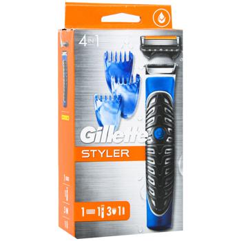 Gillette Fusion5 ProGlide Styler 1 Replaceable Cartridge +3 Nozzles for Modeling Beard and Mustaches - buy, prices for - photo 3