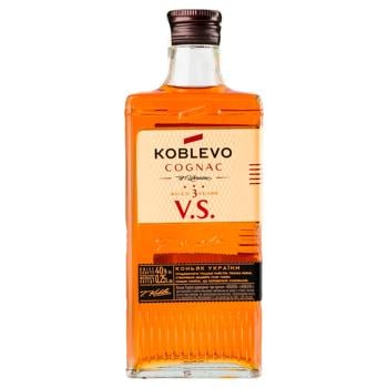 Бренді  Koblevo V.S. 3 роки 40% 250мл - купити, ціни на КОСМОС - фото 1