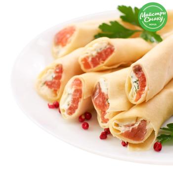 Stuffed With Salted Salmon Pancakes