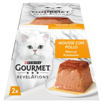 Gourmet Revelations Mousse with Chicken and Gravy Wet Food for Adult Cats 57g x 2pcs - buy, prices for COSMOS - photo 3