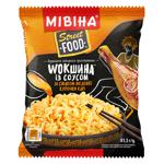 Вермішель МІВІНА Street Food Wokшина із соусом зі смаком медової курочки карі швидкого приготування 81,5г