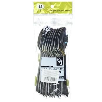 Metal Imitation Set of Disposable Spoons 16cm 12pcs - buy, prices for - photo 2