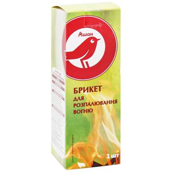 Разжигатель огня Auchan Эко-брикет 1шт - купить, цены на Auchan - фото 3