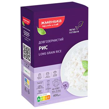 Zhmenka Long-grain Polished Rice in Bags 400g - buy, prices for COSMOS - photo 1