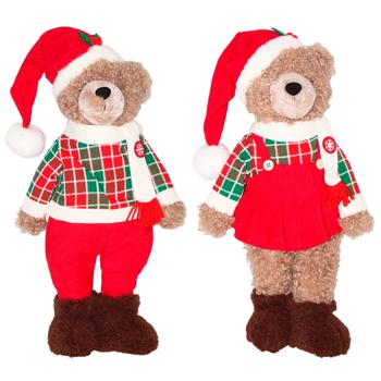 Новорічна декоративна іграшка Ведмедики 50см 2 види 822-429 BONADI 1 шт - купити, ціни на WINETIME - фото 1