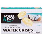 Кріспи вафельні Sweet&Joy Coconut&Delicate cream 100г