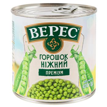 Горошок зелений Верес Преміум 420г