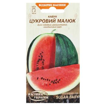 Насіння Насіння України Кавун Цукровий малюк 1г - купити, ціни на МегаМаркет - фото 1