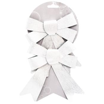 New Year's Decoration Bow 2pcs 15*18cm - buy, prices for MegaMarket - photo 3