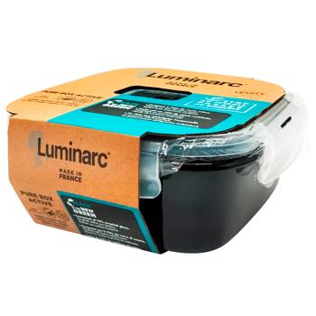 Контейнер Luminarc Pure Box Active Black квадратный 1220мл