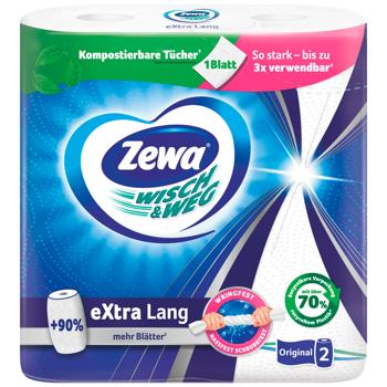 Zewa Wisch&Weg 2-ply Paper Towels 2pcs - buy, prices for WINETIME - photo 1