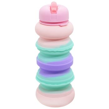 Бутылка для воды силикон 600мл YD-17-16798 - купить, цены на КОСМОС - фото 6