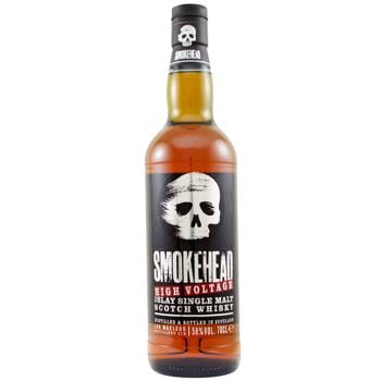 Smokehead High Voltage Whiskey 58% 0.7l in tube - buy, prices for WINETIME - photo 1