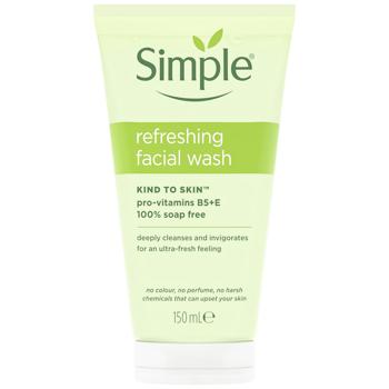 Гель для вмивання Simple Kind To Skin освіжаючий 150мл - купити, ціни на Auchan - фото 1
