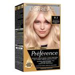 Краска для волос L'oreal Preference 9.1 Очень светло-русый пепельный