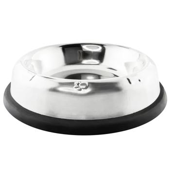 Миска металева ArjanImpex Tapered - Fixed Anti Skid Ring 180 мл - сріблястий