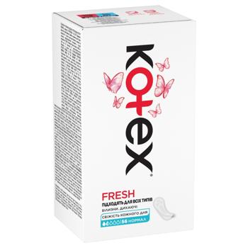 Kotex Fresh Normal Daily Gaskets 56pcs - buy, prices for - photo 2