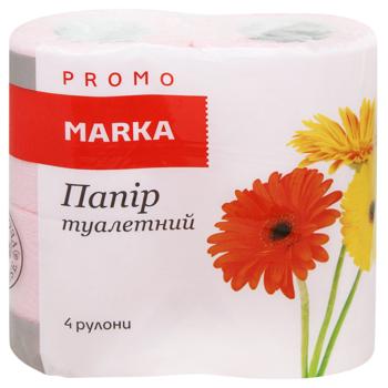 Туалетная бумага Marka Promo 2-слойная цветной 4шт - купить, цены на Biotus - фото 3