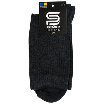 Premier Socks Men's Classic Socks with Terry Foot s.25, 27, 29 Grey - buy, prices for EKO Market - photo 1