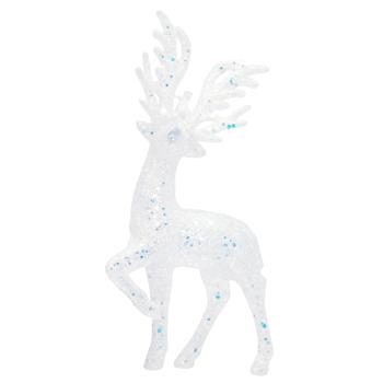 Deer Christmas Tree Pendant 14*7cm Glitter - buy, prices for Tavria V - photo 1