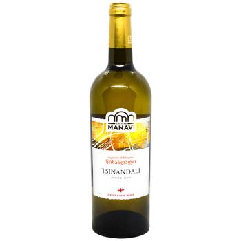 Вино Chateau Manavi Цинандали белое сухое 12% 0,75л