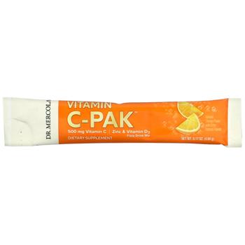 Вітамін С + цинк та вітамін D3, Vitamin C-PAK with Quercetin, Dr. Mercola, зі смаком апельсина, 500  - купити, ціни на Біотус - фото 4
